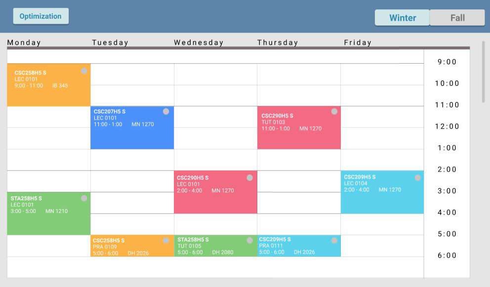 timetable